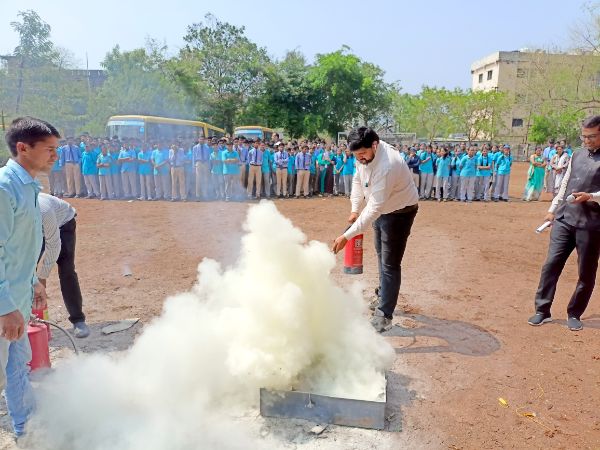 Mock Fire Drill For Students and Staff - 2023  - nanded